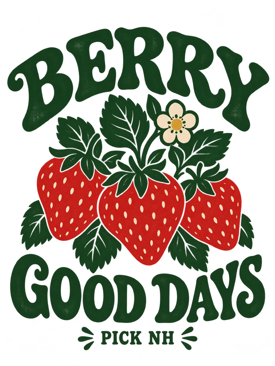 Berry Good Days original artwork for sand fabric
